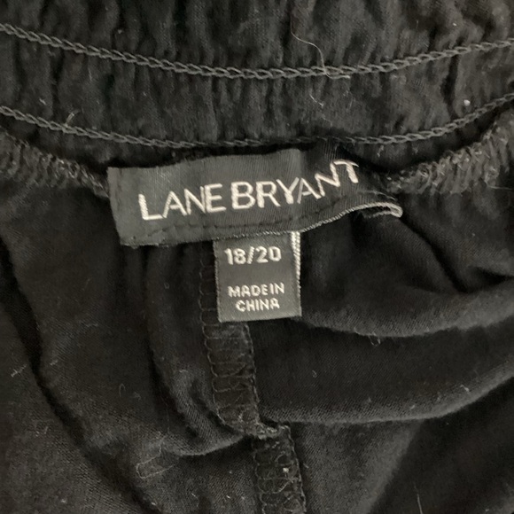 Lane Bryant Black Smocked Neck Short Sleeve Top 18/20 - Picture 6 of 7